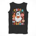 Groovy Halloween Trick Or Teach Retro Floral Ghost Teacher For Men Women Kids Men Tank Top, Groovy Teacher Gifts, funny design Groovy Halloween Trick Or Teach Retro Floral Ghost Teacher For Men Women Kids Men Tank Top, Groovy Teacher Gifts, funny design