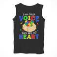 I Am Their Voice They Are My Heart Autism Awareness Teacher Men Tank Top, funny design