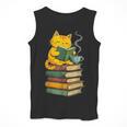Kawaii Cats Lover Coffee Books Teacher Librarian Cat Men Tank Top, funny design Kawaii Cats Lover Coffee Books Teacher Librarian Cat Men Tank Top, funny design