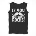 If You Mustache My Students Rock Teacher Mustache Men Tank Top, funny design