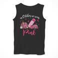 In October We Wear Pink Apple Teacher Daisy Breast Cancer Men Tank Top, funny design