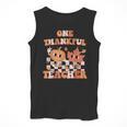 One Thankful Teacher Fall Leaves Thanksgiving Retro Men Tank Top, funny design