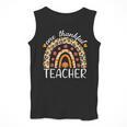 One Thankful Teacher Thanksgiving Rainbow Leopard Fall Men Tank Top, funny design One Thankful Teacher Thanksgiving Rainbow Leopard Fall Men Tank Top, funny design
