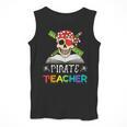 Pirate Teacher Halloween Skull Adult Men Tank Top, funny design