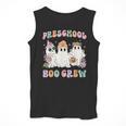 Preschool Boo Crew Groovy Halloween Floral Ghost Teacher Men Women Kids Men Tank Top, Groovy Teacher Gifts, funny design