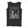 Read In Peace Skeleton Reading Teacher Spooky Halloween Men Tank Top, funny design