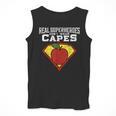 Real Superheroes Don't Wear Capes Teacher Shirt Teaching Te Men Tank Top, funny design