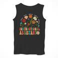 Retro Instructional Assistant Wildflowers Teacher Aide Men Tank Top, funny design