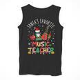 Santa's Favorite Music Teacher Christmas Santa Hat Matching Men Tank Top, funny design Santa's Favorite Music Teacher Christmas Santa Hat Matching Men Tank Top, funny design
