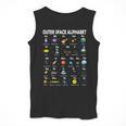 Space Alphabet Galaxy Astronaut Planets Student Teacher Men Tank Top, funny design