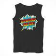 Superhero Teacher Retro Comic Teaching Superpower Men Tank Top, funny design