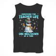 Surviving The Teacher Life Pjs Pajamas Christmas Xmas Teache Men Tank Top, funny design