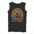 Teach Love Inspire Rainbow Leopard Cheetah Print Teacher Men Tank Top, funny design Teach Love Inspire Rainbow Leopard Cheetah Print Teacher Men Tank Top, funny design