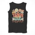 Teach Love Inspire Retro Groovy Daisy Back To School Teacher For Men Women Kids Men Tank Top, Groovy Teacher Gifts, funny design