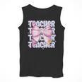 Teacher Bow Pencil Flowers Teacher Back To School Men Tank Top, funny design