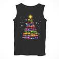 Teacher Crayon Christmas Tree Lights Student School Xmas Men Tank Top, funny design