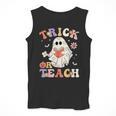 Teacher Halloween Trick Or Teach Floral Ghost Men Tank Top, funny design Teacher Halloween Trick Or Teach Floral Ghost Men Tank Top, funny design