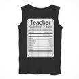 Teacher Nutrition Facts Teachers Nutritional Fact Men Tank Top, funny design Teacher Nutrition Facts Teachers Nutritional Fact Men Tank Top, funny design