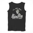 Teacher Skeleton Messy Bun I'Ll Just Wait Until Its Quiet Men Tank Top, funny design Teacher Skeleton Messy Bun I'Ll Just Wait Until Its Quiet Men Tank Top, funny design