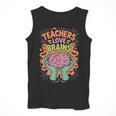 Teacher Teachers Love Brains Halloween Men Women Men Tank Top, funny design