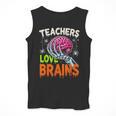 Teachers Love Brains Halloween 2025 Skeleton Costume Men Tank Top, funny design Teachers Love Brains Halloween 2025 Skeleton Costume Men Tank Top, funny design