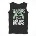 Teachers Love Brains Halloween Costume Trick Treat Zombie Men Tank Top, funny design Teachers Love Brains Halloween Costume Trick Treat Zombie Men Tank Top, funny design
