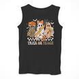 Trick Or Teach Groovy Teacher Halloween Floral Ghost Men Tank Top, Groovy Teacher Gifts, funny design