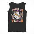 Trick Or Teach Groovy Teacher Halloween Retro Ghost Men Tank Top, Groovy Teacher Gifts, funny design Trick Or Teach Groovy Teacher Halloween Retro Ghost Men Tank Top, Groovy Teacher Gifts, funny design