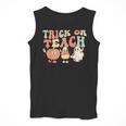 Trick Or Teach Pumpkin Candy Corn Ghost Halloween Teacher Men Tank Top, funny design Trick Or Teach Pumpkin Candy Corn Ghost Halloween Teacher Men Tank Top, funny design