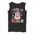 Trick Or Teach Teacher Groovy Ghost Halloween Teacher Men Tank Top, Groovy Teacher Gifts, funny design Trick Or Teach Teacher Groovy Ghost Halloween Teacher Men Tank Top, Groovy Teacher Gifts, funny design