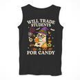 Will Trade Students For Candy Teacher Ghost Halloween Men Tank Top, funny design Will Trade Students For Candy Teacher Ghost Halloween Men Tank Top, funny design