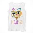 Abstract Cat Art Picatsso Shirt For Art Teachers Men Tank Top, funny design