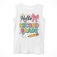 Cute Hello Second Grade Back To School Coquette Teacher Girl Men Tank Top, funny design Cute Hello Second Grade Back To School Coquette Teacher Girl Men Tank Top, funny design
