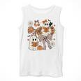 Ghost Reading Books Halloween Bow Spooky Teacher Student Men Tank Top, funny design