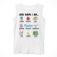 God Says Im Teacher Christian Back To School Religious Men Tank Top, funny design