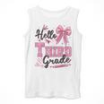Hello Third Grade First Day Of School Coquette Teacher Girl Men Tank Top, First Grade Teacher Gifts, funny design