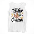 Just a Teacher Who Loves Chickens Chicken Farm Animal Lover Men Tank Top, funny design Just a Teacher Who Loves Chickens Chicken Farm Animal Lover Men Tank Top, funny design