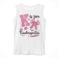 K Is For Kindergarten Teacher Coquette Bow Back To School Men Tank Top, funny design K Is For Kindergarten Teacher Coquette Bow Back To School Men Tank Top, funny design
