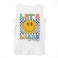 Let's Learn Today Smile Face Back To School For Teacher Kids Men Tank Top, funny design