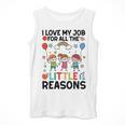 Love Job For Little Reasons Daycare Teacher Graphic Men Tank Top, funny design