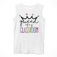 Queen Of My Classroom Colorful Teacher For Men Women Men Tank Top, funny design