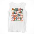 Retro PE Teacher What Are We Doing Today School Coach Women Men Tank Top, Pe Teacher Gifts, funny design