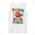 Retro Teaching Is My Superpower Apple Teacher Appreciation Men Tank Top, funny design
