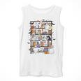 Teacher Library Ghost Reading Book Halloween Cat Men Tank Top, funny design Teacher Library Ghost Reading Book Halloween Cat Men Tank Top, funny design