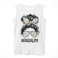 Teacher Para Life Tee Paraprofessional Cute Messy Bun Men Tank Top, funny design Teacher Para Life Tee Paraprofessional Cute Messy Bun Men Tank Top, funny design