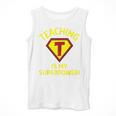 Teaching Is My Superpower Fun Elementary Teacher 1st Grade Men Tank Top, funny design