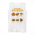 Thankful Syllables Teacher Thanksgiving Educational Kids Men Tank Top, funny design Thankful Syllables Teacher Thanksgiving Educational Kids Men Tank Top, funny design