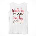 Visually Impaired Teacher Braille Bible Verse Walk By Faith Men Tank Top, funny design Visually Impaired Teacher Braille Bible Verse Walk By Faith Men Tank Top, funny design