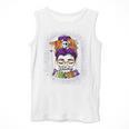 Witchy Teacher Halloween Messy Bun Teacher Bleached Men Tank Top, funny design Witchy Teacher Halloween Messy Bun Teacher Bleached Men Tank Top, funny design