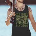 5th Grade Teacher Student Camo Bow Back To School Men Tank Top, gift for family, gift for coworker